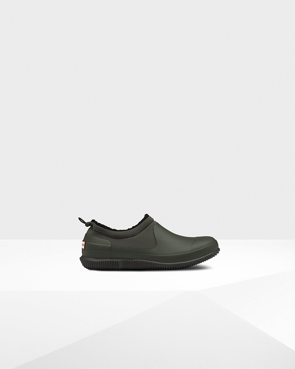 Mens Sneakers - Hunter Original Insulated Sherpa (96YBMWGNX) - Dark Olive
